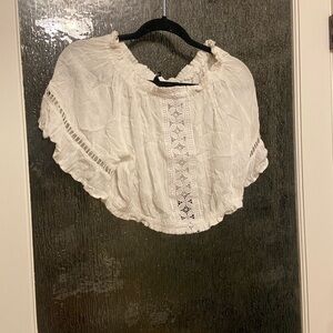 White Off-The-Shoulder H&M Blouse
